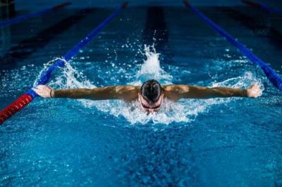 Athlete Swimming